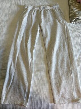 J.O. & Co Light Gray Terry Drawstring Sweatpants